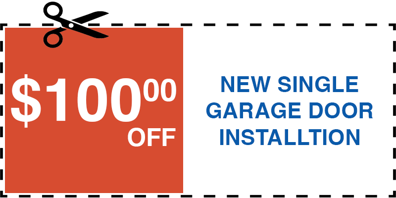 100 off garage door repair